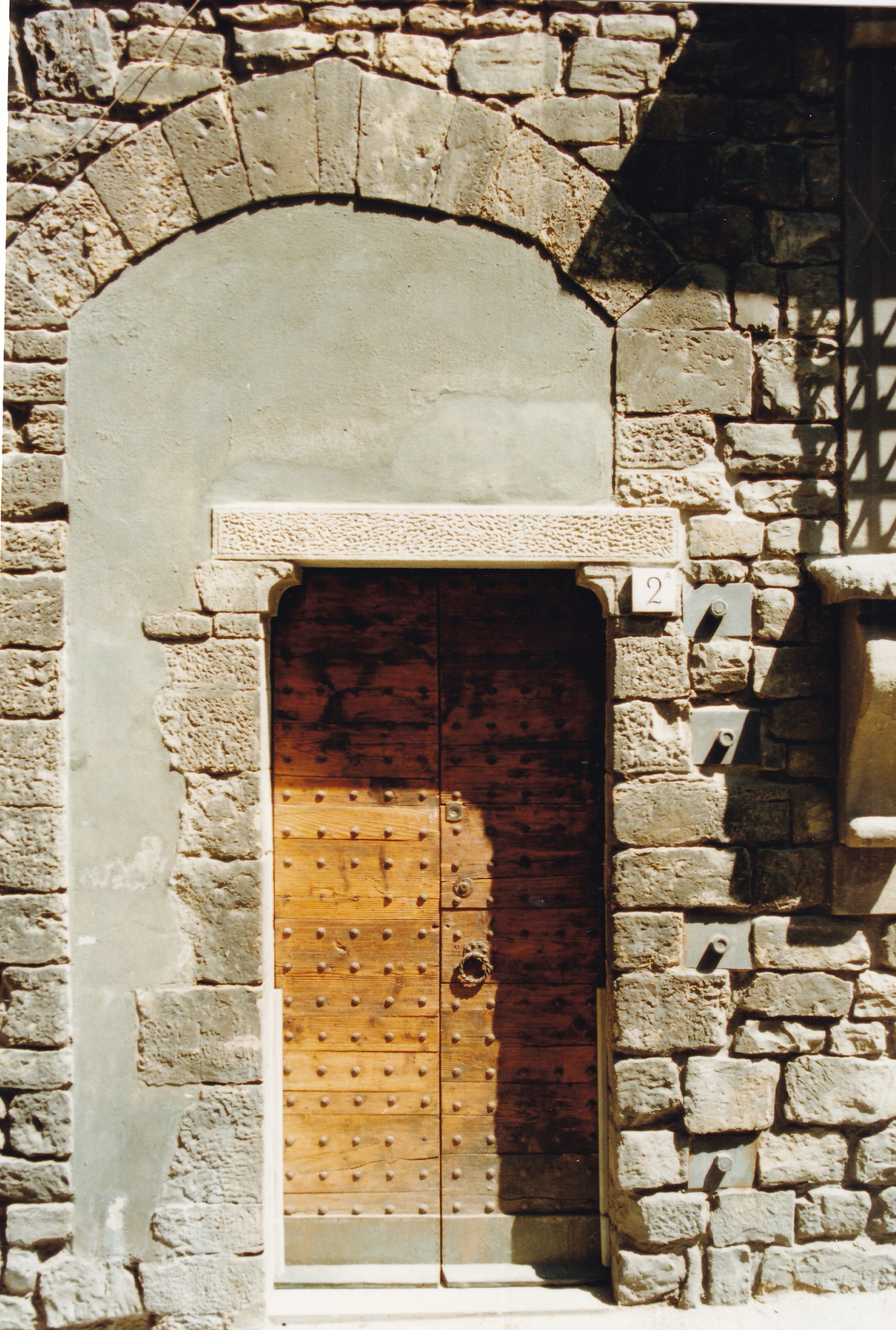 Ancient wooden door