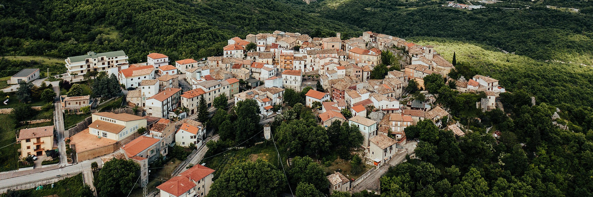 Aerial view of Fallo, Abruzzo